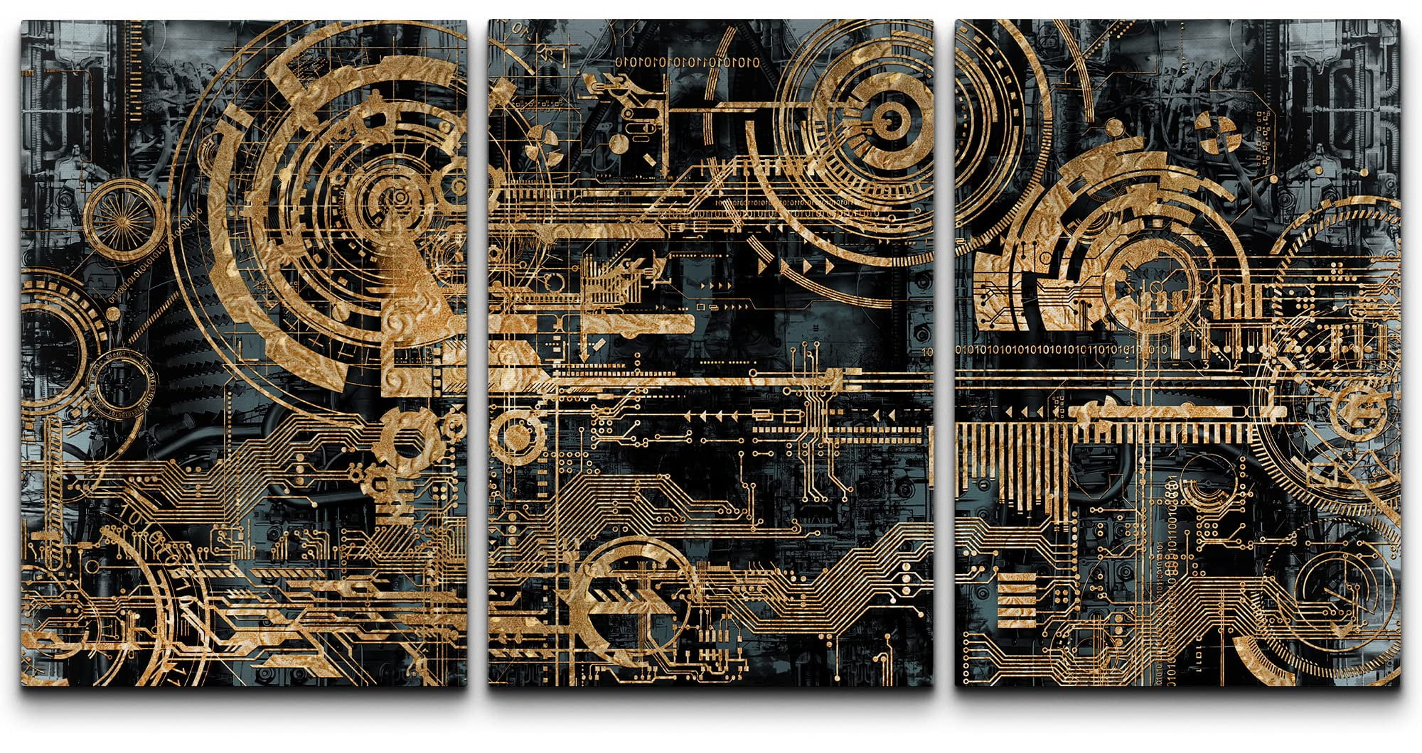 wall26 Canvas Print Wall Art Set Electronic PC Motherboard Circuit ...