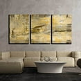 thumbnail image 1 of wall26 Canvas Print Wall Art Set Faded Grunge Brown &amp; Yellow Paint Strokes Abstract Shapes Illustrations Modern Art Bohemian Colorful Multicolor for Living Room, Bedroom, Office - 16"x24&quo, 1 of 4