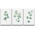 thumbnail image 1 of wall26 Canvas Print Wall Art Set Green Watercolor Forest Leaf Collage Nature Floral Illustrations Realism Rustic Scenic Colorful Wilderness for Living Room, Bedroom, Office - 24"x36"x3, 1 of 5