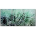 thumbnail image 1 of wall26 Canvas Print Wall Art Set Green &amp; Black Grunge Paint Stroke Abstract Shapes Illustrations Modern Art Minimalist Colorful Multicolor Ultra for Living Room, Bedroom, Office - 16"x24&quo, 1 of 5