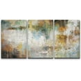 thumbnail image 1 of wall26 Canvas Print Wall Art Set Grunge Pastel Teal Yellow Landscape Abstract Shapes Illustrations Modern Art Decorative Multicolor Chic for Living Room, Bedroom, Office - 16"x24"x3 Panels, 1 of 5
