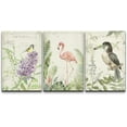 thumbnail image 1 of wall26 Canvas Print Wall Art Set Jungle Flamingo &amp; Toucan with Typography Animals Wildlife Watercolor Modern Art Rustic Colorful Multicolor Pastel for Living Room, Bedroom, Office - 16"x24&q, 1 of 5