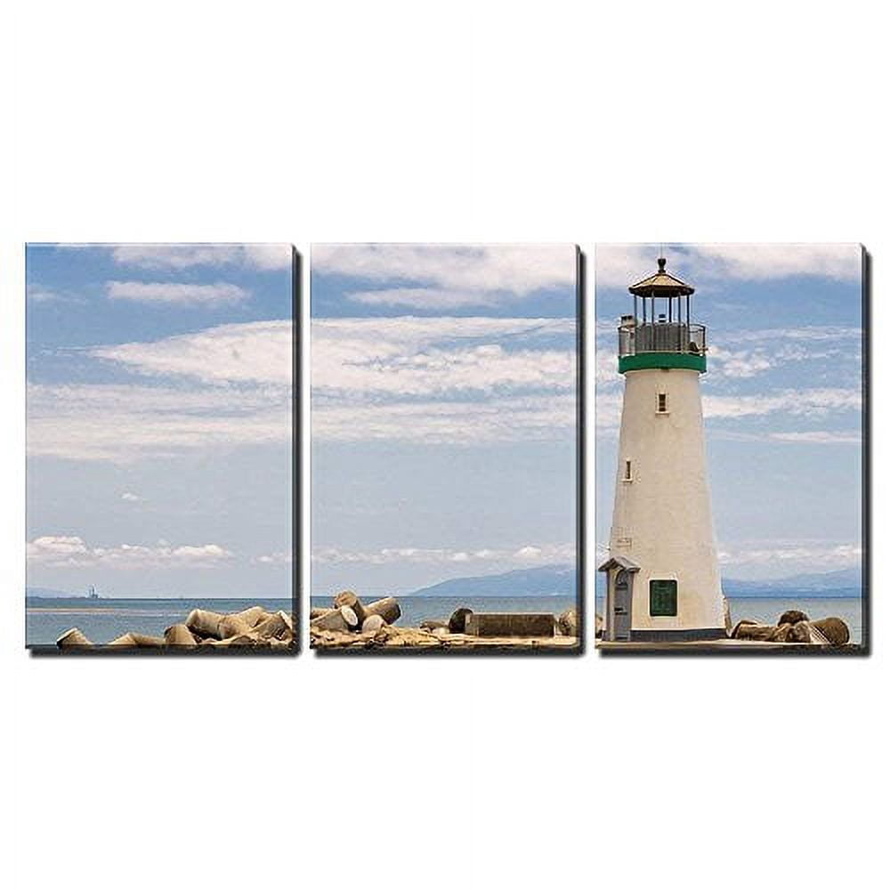 wall26 Canvas Print Wall Art Set Lighthouse in Santa Cruz, California ...