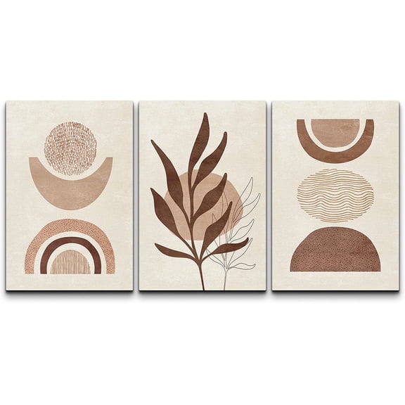 wall26 Canvas Print Wall Art Set Mid-Century Ocean Sunset Sun Horizon Nature Abstract Illustrations Modern Art Bohemian Decorative Rustic Contemporary for Living Room, Bedroom, Office - 24"x36&q