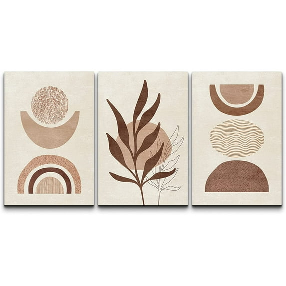 wall26 Canvas Print Wall Art Set Mid-Century Ocean Sunset Sun Horizon Nature Abstract Illustrations Modern Art Bohemian Decorative Rustic Contemporary for Living Room, Bedroom, Office - 16"x24&q