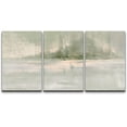 thumbnail image 1 of wall26 Canvas Print Wall Art Set Minimal Pastel Green Grunge Landscape Abstract Shapes Illustrations Modern Art Decorative Multicolor Chic for Living Room, Bedroom, Office - 24"x36"x3 Panel, 1 of 5