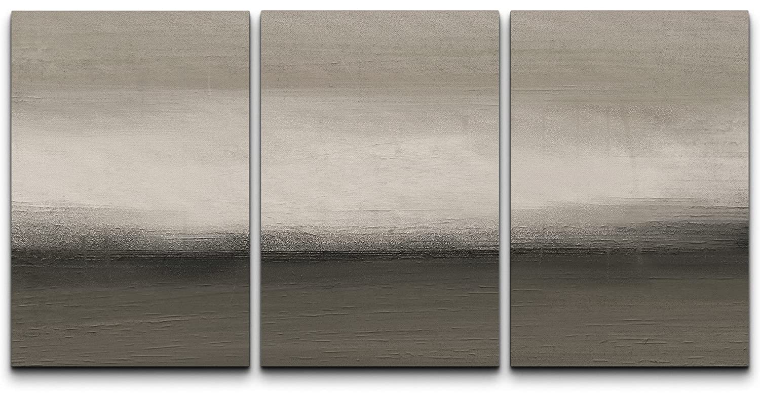 wall26 Canvas Print Wall Art Set Pastel Duotone Gray Paint Stroke ...