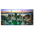 thumbnail image 1 of wall26 Canvas Print Wall Art Set Purple &amp; Orange Rocky Lake Landscape Nature Wilderness Photography Realism Rustic Scenic Colorful Multicolor Ultra for Living Room, Bedroom, Office - 16"x24&, 1 of 4