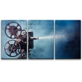 thumbnail image 1 of wall26 Canvas Print Wall Art Set Retro Vintage Hollywood Film Projector &amp; Smoke American Cultural Photography Modern Art Chic Multicolor Ultra for Living Room, Bedroom, Office - 24"x36", 1 of 5