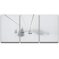 thumbnail image 1 of wall26 Canvas Print Wall Art Set Ski Lift on Snowy Winter Mountain Nature Wilderness Photography Realism Rustic Scenic Relax/Calm Multicolor for Living Room, Bedroom, Office - 16"x24"x3 Pan, 1 of 7