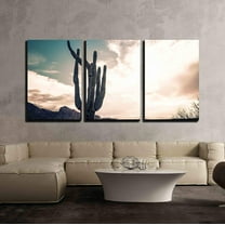wall26 Canvas Print Wall Art Set Southwest Saguaro Cactus Phoenix, Arizona Nature Wilderness Photography Realism Rustic Relax/Calm Nature Wildlife for Living Room, Bedroom, Office - 16"x24"