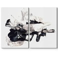 thumbnail image 1 of wall26 Canvas Print Wall Art Set Swirling Black &amp; White Smoke Display Abstract Patterns Digital Art Modern Art Chic Scenic Colorful Multicolor for Living Room, Bedroom, Office - 24"x36", 1 of 5
