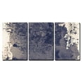 thumbnail image 1 of wall26 Canvas Print Wall Art Set Texture Effect Grunge Watercolor Ink Abstract Shapes Illustrations Realism Modern Alternative Colorful Patterns for Living Room, Bedroom, Office - 24"x36"x3, 1 of 4