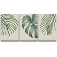 thumbnail image 1 of wall26 Canvas Print Wall Art Set Tropical Island Monstera Palm Leaf Nature Floral Digital Art Modern Art Decorative Rustic Botanical Relax/Calm for Living Room, Bedroom, Office - 24"x36" x, 1 of 5