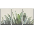 thumbnail image 1 of wall26 Canvas Print Wall Art Set Tropical Jungle Banana Leaf Collage Nature Floral Digital Art Modern Decorative Rustic Botanical Relax/Calm for Living Room, Bedroom, Office - 24"x36" x 3 P, 1 of 5