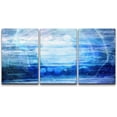 thumbnail image 1 of wall26 Canvas Print Wall Art Set Wavy Blue Gradient Paint Stroke Display Abstract Shapes Illustrations Modern Art Minimalist Colorful for Living Room, Bedroom, Office - 24"x36"x3 Panels, 1 of 5