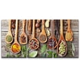 thumbnail image 1 of wall26 Canvas Print Wall Art Set Wooden Spoon Anise Peppercorn Herb Spices Food Kitchen &amp; Cooking Photography Realism Decorative Colorful for Living Room, Bedroom, Office - 24"x36"x3, 1 of 5