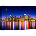 thumbnail image 1 of wall26 Canvas Print Wall Art Singapore Skyline City Night View Architecture Cityscape Photography Realism Rustic Scenic Landscape Modern Colorful for Living Room, Bedroom, Office - 32"x48", 1 of 5