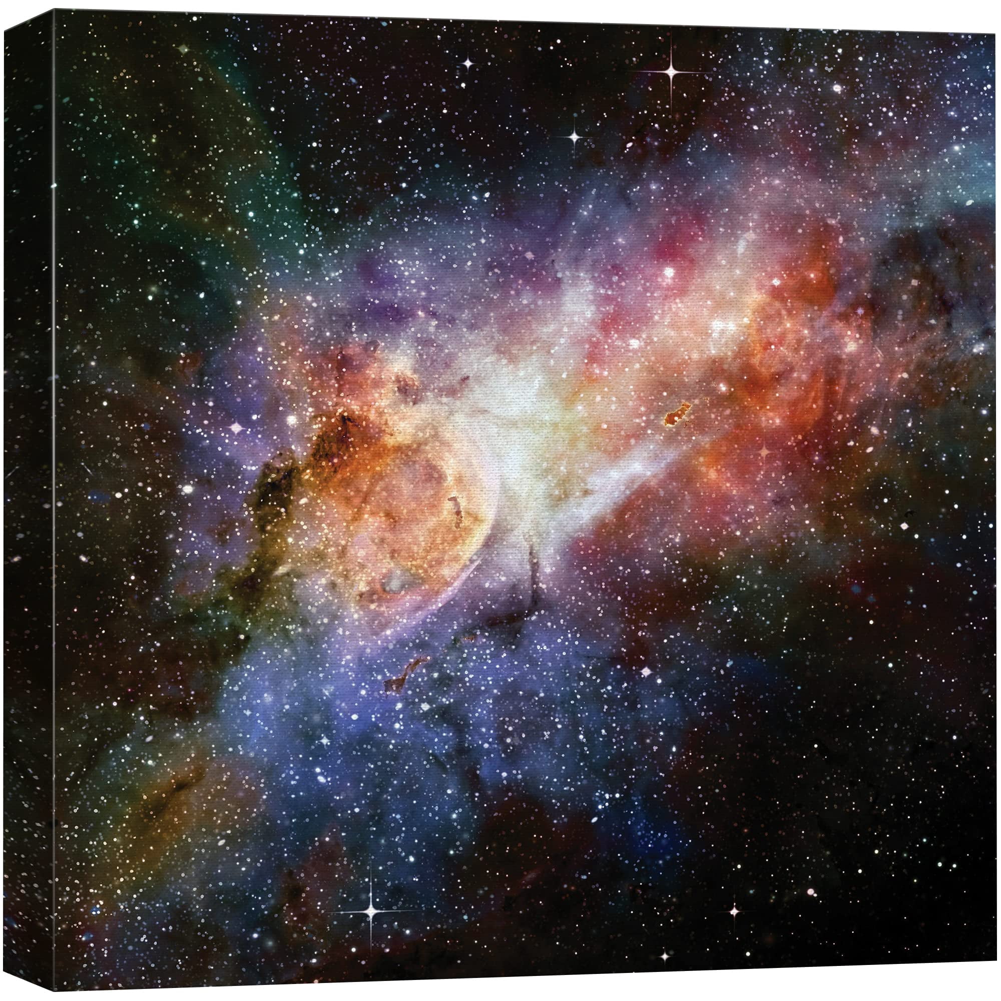 wall26 Canvas Print Wall Art Stars Across The Galaxy with Cosmic Cloud ...