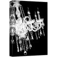 thumbnail image 1 of wall26 Canvas Print Wall Art Swinging Black &amp; White Crystal Silhouette Decorative Lights Digital Art Modern Art Chic Relax/Calm Multicolor for Living Room, Bedroom, Office - 32"x48", 1 of 5