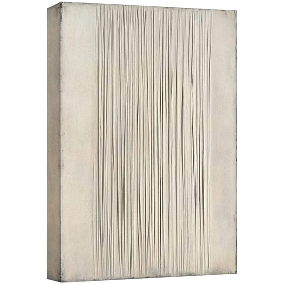 wall26 Canvas Print Wall Art Tan Black Duotone Line Art Landscape Abstract Shapes Illustrations Modern Art Decorative Minimal Multicolor Relax/Calm Zen for Living Room, Bedroom, Office - 12x18 inches