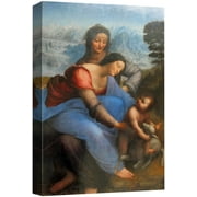 wall26 Canvas Print Wall Art The Virgin and Child by Leonardo da Vinci Historic Cultural Illustrations Realism Traditional Scenic Expressive for Living Room, Bedroom, Office - 12"x18"