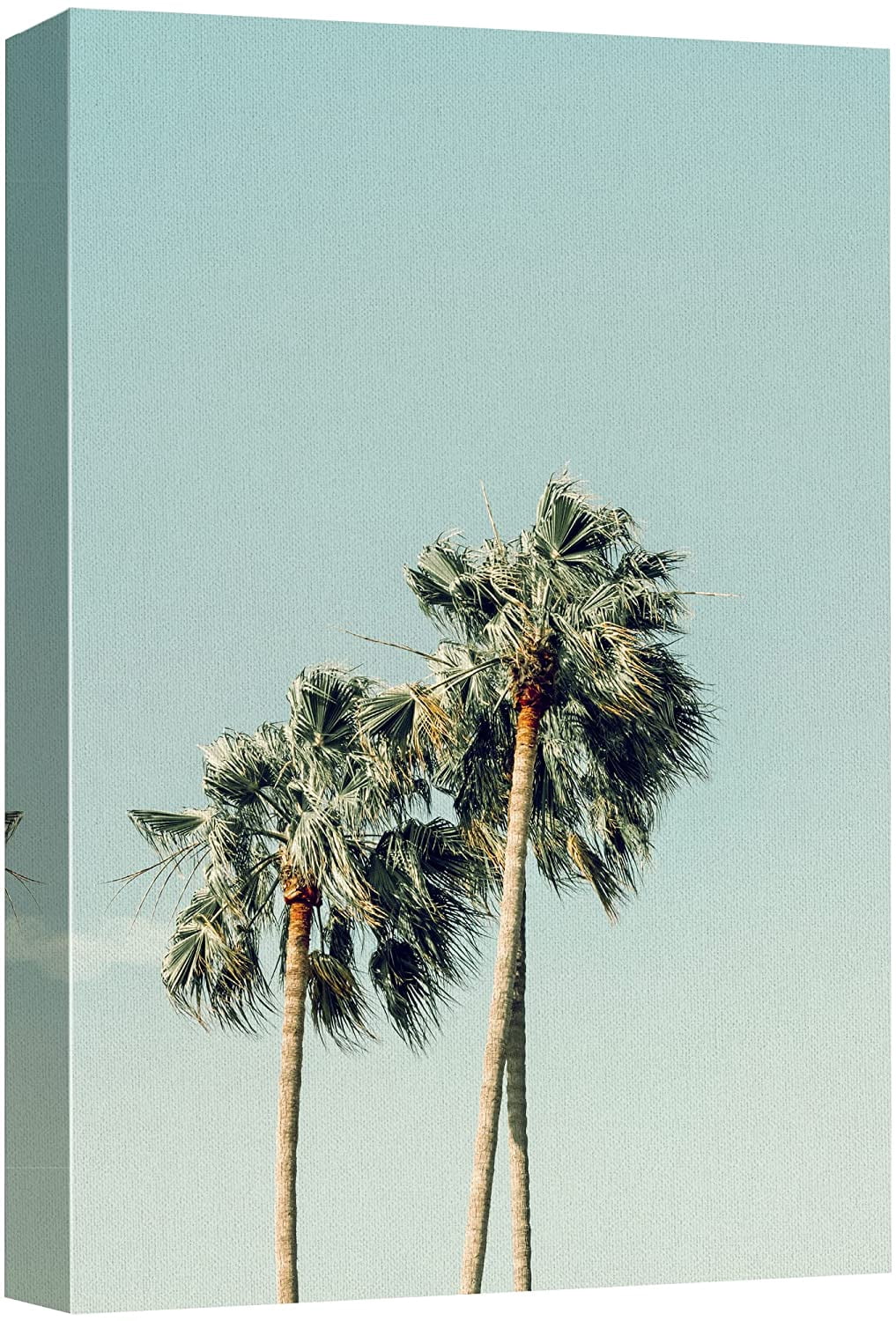 wall26 Canvas Print Wall Art Tropical Hawaiian Palm Tree Blue Sky ...