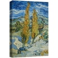 thumbnail image 1 of wall26 Canvas Print Wall Art Two Poplar Trees On The Road by Vincent Van Gogh Classic Historic Illustrations Fine Art Decorative Rustic Multicolor Colorful for Living Room, Bedroom, Office - 24", 1 of 5