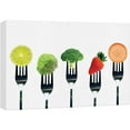 thumbnail image 1 of wall26 Canvas Print Wall Art Variety of Lime, Sprouts, Broccoli, Strawberry &amp; Carrot Fruit Food Photography Realism Chic Scenic Colorful Multicolor Ultra for Living Room, Bedroom, Office - 12&quo, 1 of 5