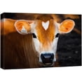 thumbnail image 1 of wall26 Canvas Print Wall Art Vibrant Brown Country Farm Cow Calf Portrait Nature Animals Photography Realism Rustic Scenic Landscape Wilderness Zen Colorful for Living Room, Bedroom, Office - 16&quot, 1 of 5