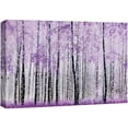 thumbnail image 1 of wall26 Canvas Print Wall Art Vibrant Purple &amp; White Spring Paint Stroke Forest Nature Wilderness Illustrations Modern Art Landscape Relax/Calm Multicolor for Living Room, Bedroom, Office - 32&quo, 1 of 5