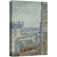 thumbnail image 1 of wall26 Canvas Print Wall Art View of Paris from Rue Lepic by Vincent Van Gogh Classic Historic Illustrations Fine Art Decorative Rustic Multicolor Colorful for Living Room, Bedroom, Office - 12", 1 of 5