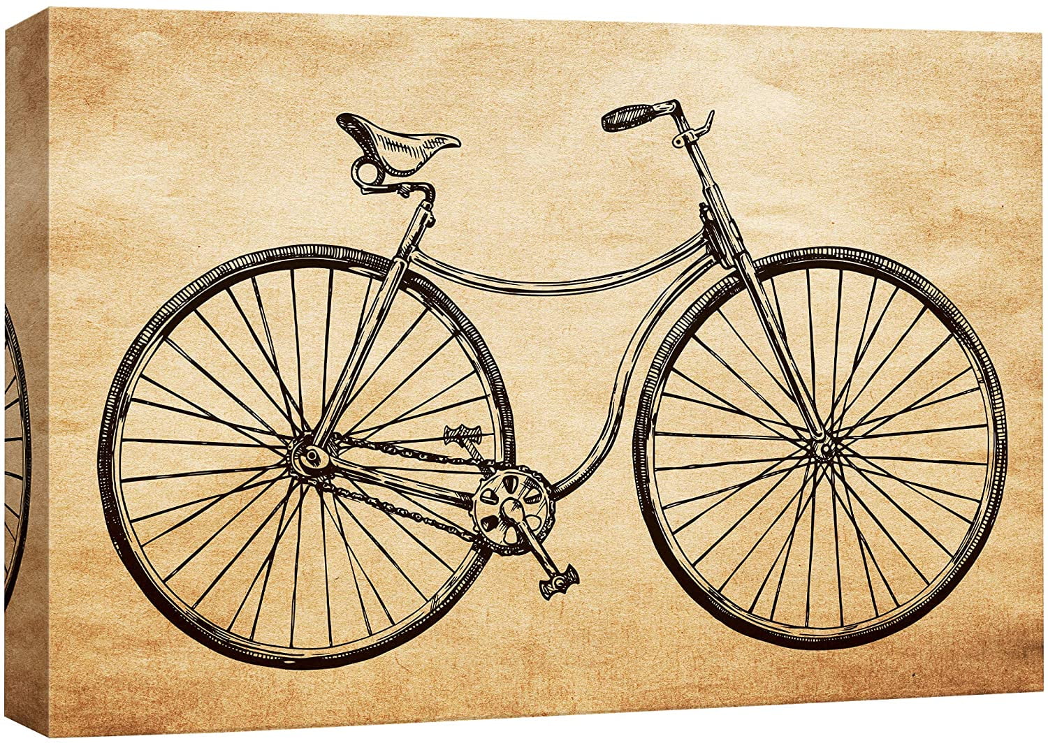 vintage bike drawings
