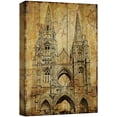 thumbnail image 1 of wall26 Canvas Print Wall Art Vintage Wood Panel Notre Dame Cathedral Architecture &amp; Maps Landmarks Digital Art Modern Art Decorative Scenic Urban Bohemian for Living Room, Bedroom, Office - 24&qu, 1 of 5