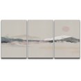 thumbnail image 1 of wall26 Canvas Print Wall Art Watercolor Depiction of Mountain Range Scenic Landscape Illustrations Modern Art Mid-Century Modern Cool for Living Room, Bedroom, Office - 16"x24" x 3 Panels, 1 of 5