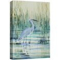 thumbnail image 1 of wall26 Canvas Print Wall Art Watercolor Pastel Swamp Crane Bird Nature Wilderness Illustrations Modern Art Decorative Multicolor Zen Rustic Relax/Calm for Living Room, Bedroom, Office - 32"x48&q, 1 of 5