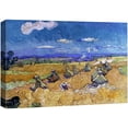 thumbnail image 1 of wall26 Canvas Print Wall Art Wheat Field with Reaper by Master Artist Vincent Van Gogh Nature Wilderness Illustrations Fine Art Relax/Calm Multicolor for Living Room, Bedroom, Office - 24"x36&qu, 1 of 5