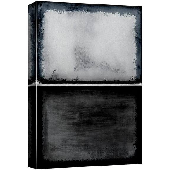 wall26 Canvas Print Wall Art White Black Pastel Geometric Color Blocks Abstract Shapes Illustrations Modern Art Decorative Minimal Relax/Calm Zen for Living Room, Bedroom, Office - 24x36 inches