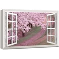 thumbnail image 1 of wall26 Canvas Print Wall Art Window View Pink Cherry Blossom Field Nature Wilderness Photography Modern Art Rustic Scenic Colorful Ultra for Living Room, Bedroom, Office - 12"x18", 1 of 5