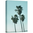 thumbnail image 1 of wall26 Canvas Print Wall Art Windy California Beach Palm Tree Blue Sky Nature Wilderness Photography Realism Decorative Landscape Relax/Calm Zen Multicolor for Living Room, Bedroom, Office - 16", 1 of 5