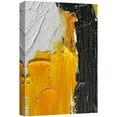 thumbnail image 1 of wall26 Canvas Print Wall Art Yellow, Black, White Paint Landscape Abstract Shapes Illustrations Modern Art Decorative Minimal Multicolor Relax/Calm Zen for Living Room, Bedroom, Office - 24x36 inches, 1 of 5