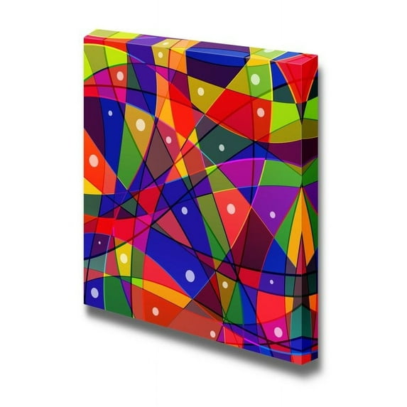 wall26 - Canvas Prints Wall Art - Colorful Abstract Pattern | Modern Wall Decor/Home Decoration Stretched Gallery Canvas Wrap Giclee Print. Ready to Hang - 24" x 24"
