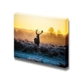thumbnail image 1 of wall26 - Canvas Prints Wall Art - Red Deer in Morning Sun | Modern Wall Decor/Home Decoration Stretched Gallery Canvas Wrap Giclee Print. Ready to Hang - 12" x 18", 1 of 4
