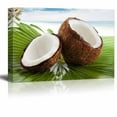 thumbnail image 1 of wall26 - Canvas Prints Wall Art - Tropical Coconut on a Palm Leaf on The Beach | Modern Wall Decor/Home Decoration Stretched Gallery Canvas Wrap Giclee Print. Ready to Hang - 16" x 24", 1 of 4