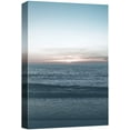 thumbnail image 1 of wall26 Canvas Wall Art A Blue Wash Out Sunset Over a Tropical Beach Coastal Ocean Photography Modern Art Contemporary Scenic Relax/Calm Duotone for Living Room, Bedroom, Office - 32x48 inches, 1 of 5