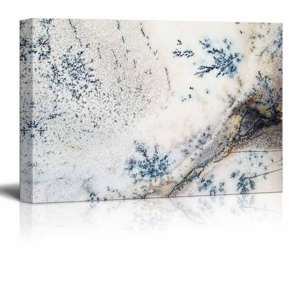 wall26 - Canvas Wall Art - Abstract Agate Slice Pattern - Giclee Print Gallery Wrap Modern Home Art Ready to Hang - 12" x 18"