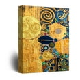 thumbnail image 1 of wall26 - Canvas Wall Art - Abstract Golden Painting Color Composition - Giclee Print Gallery Wrap Modern Home Art Ready to Hang - 24x36 inches, 1 of 4