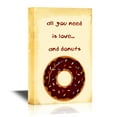 thumbnail image 1 of wall26 - Canvas Wall Art - All You Need is Love and Donuts - Gallery Wrap Modern Home Art | Ready to Hang - 32x48 inches, 1 of 3