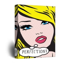 wall26 - Canvas Wall Art - Beautiful Perfection Woman Comic Pop Art Illustration - Giclee Print Gallery Wrap Modern Home Art Ready to Hang - 24x36 inches