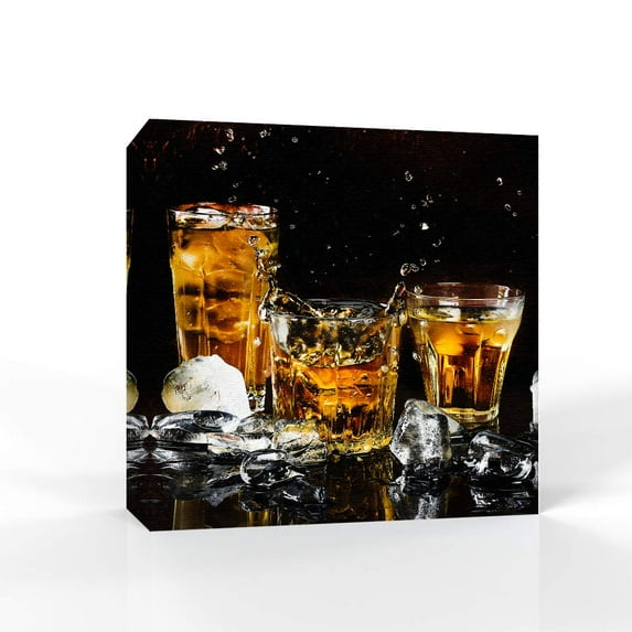 wall26 Canvas Wall Art Beer Pictures Home Wall Decorations for Bedroom Living Room Paintings Canvas Prints Framed - 12x12 inches